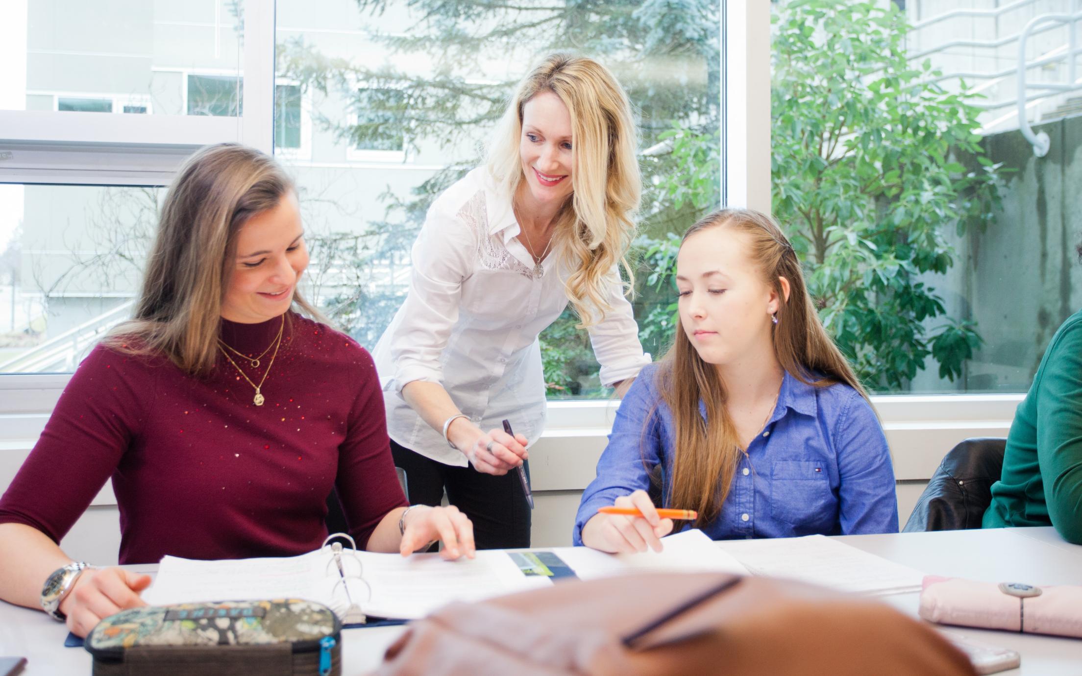 Faculty and Student Interacting